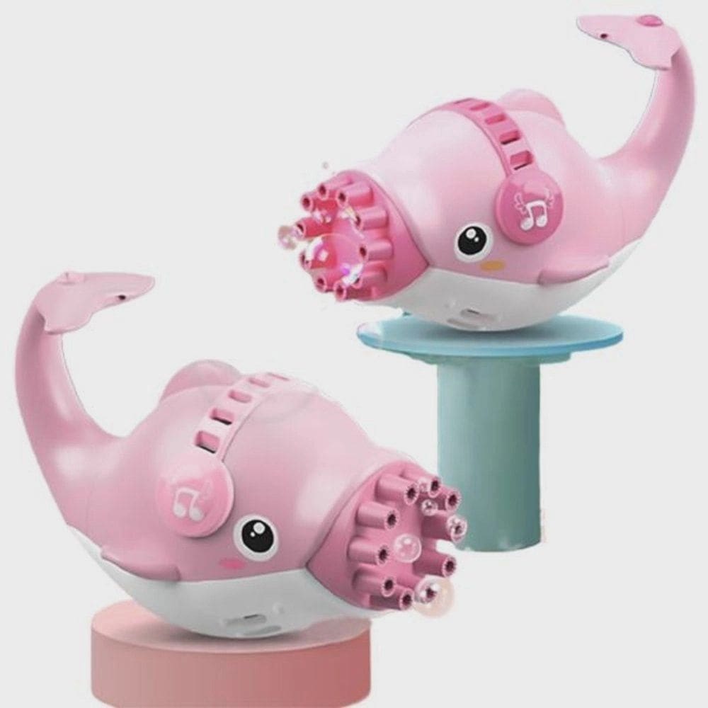 Golfinho Bolhudo Máquina Elétrica Brinquedo Lança Bolhas Sabão Mágica Criança Infantil