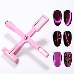 Nail Magnet GAOY 5 em 1 para esmalte de gel para olhos de gato rosa
