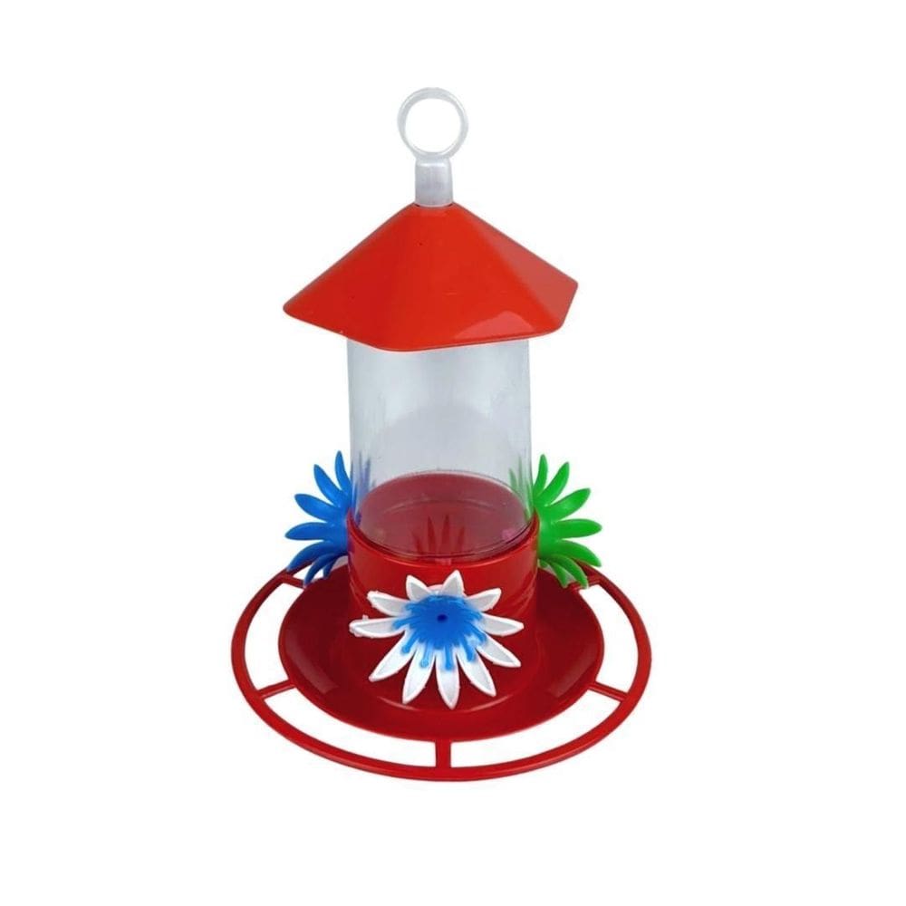 Bebedouro Pássaros Beija Flor Com Poleiro E Chapéu 200Ml