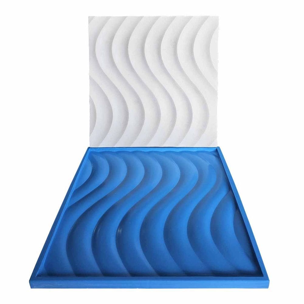 Forma Silicone Gesso Parede 3D - Dunes