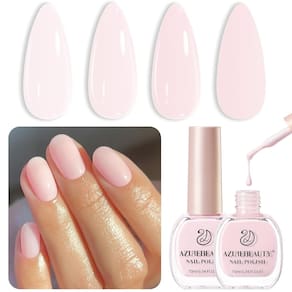 Conjunto de esmaltes AZUREBEAUTY Pink Vegan Light/Pale 10mL x2