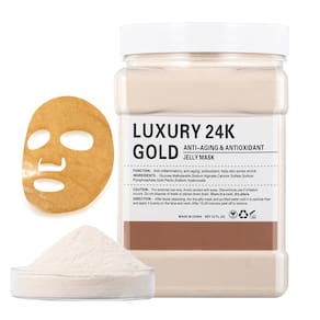 Máscara facial gelatinosa GUOYAOLIFU 24K Gold 680ml Hidratante e Hidratante