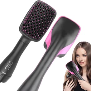 Secador de cabelo e escova de secador de cabelo 2 em 1 de íon negativo DHASUWT