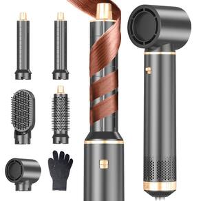 Escova de secador de cabelo 5 em 1 Hot Air Curling Negative Ion Air Styler
