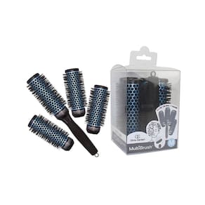 Kit de escova de cabelo Olivia Garden MultiBrush, térmica removível