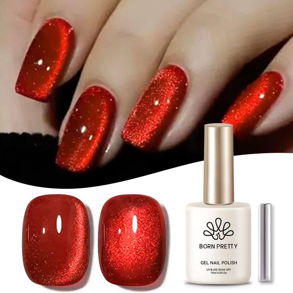 Esmalte de unhas Born Pretty Cat Magnetic Eye Ruby Red 15mL