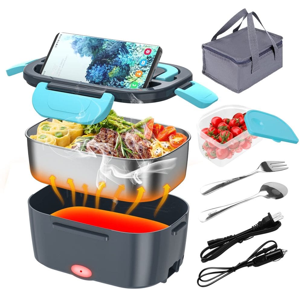 Lancheira elétrica CHARMDOO Food Warmer Heater 80W 1.5L 304SS