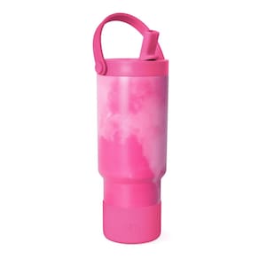 Garrafa de água Simple Modern Trek Pivot 710 ml Kids Pink Steel