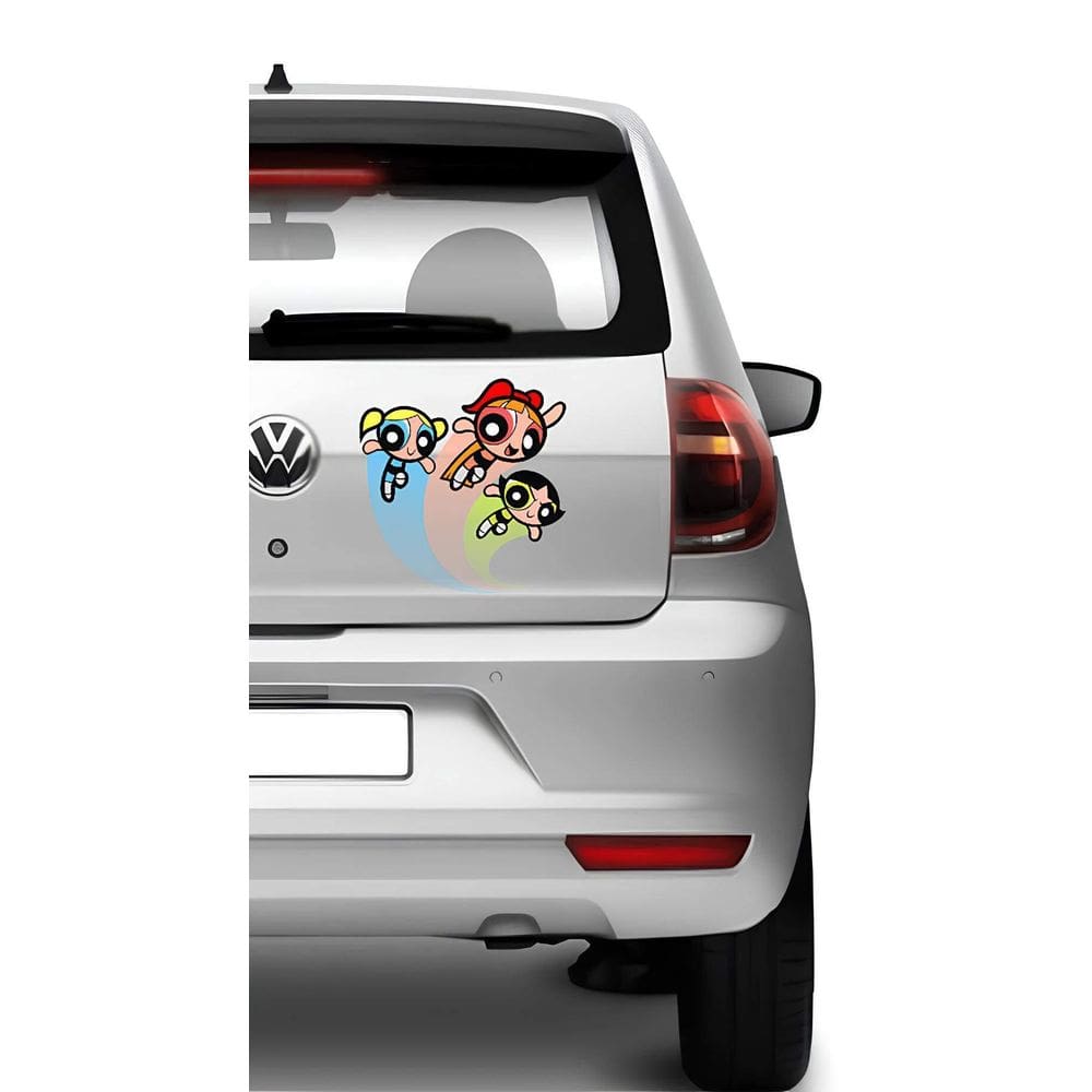 Adesivo De Carro Meninas Super Poderosa Mod04