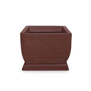 Vaso D Planta + Prato Decorativo Polietileno 30X40 Chocolate
