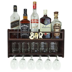 Barzinho Parede Aparador Bebidas Sala Tema Bar 49X26 Cor