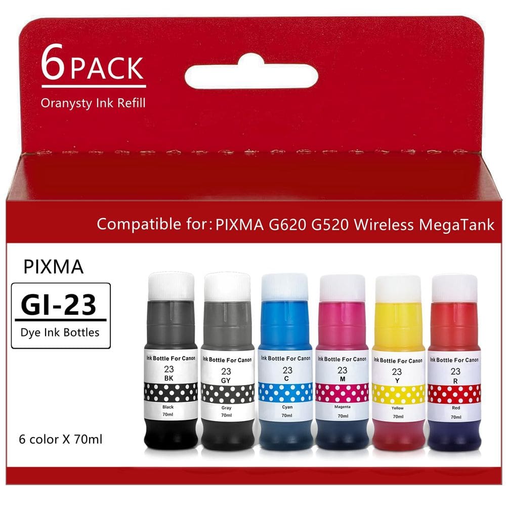 Substituição do frasco de tinta oranysty 23 para Canon PIXMA G620 G520