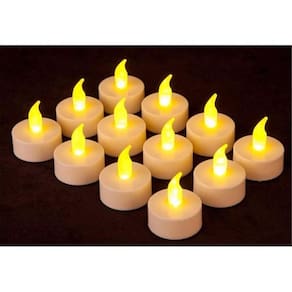 Kit 12 Velas Eletrônica Decorativa Led Baterias Inclusas