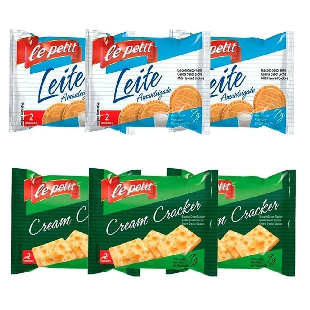 Sache Biscoito Ao Leite E Cream Cracker 360Un Clinica Lanche