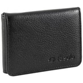 Carteira Masculina Fasolo Couro L Slim H060 Floater Preta