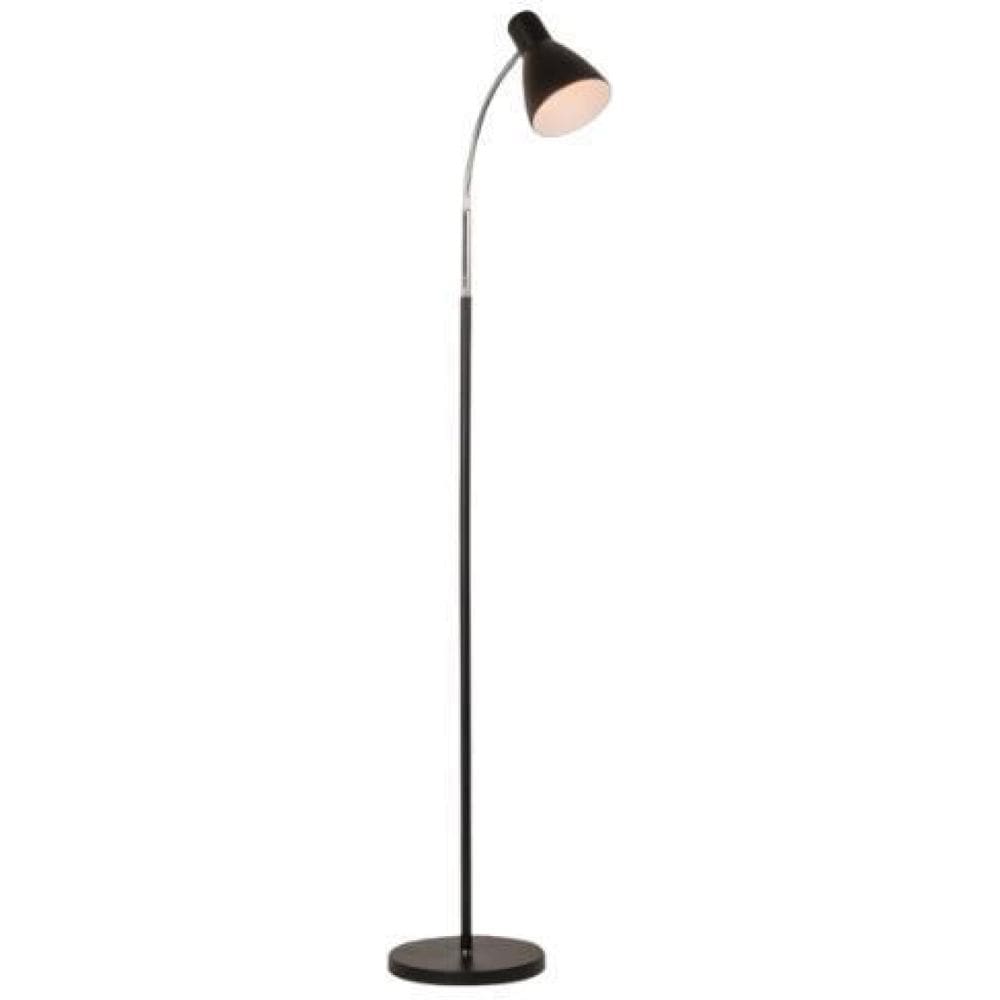 Luminária De Chão Curva Articulada Preta