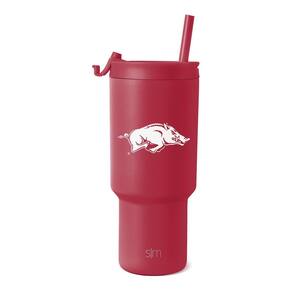 Copo Simple Modern Arkansas Razorbacks 900 ml de aço inoxidável