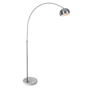 Luminária Chão Piso Arco Base Mármore Ajustável 801S-Bp