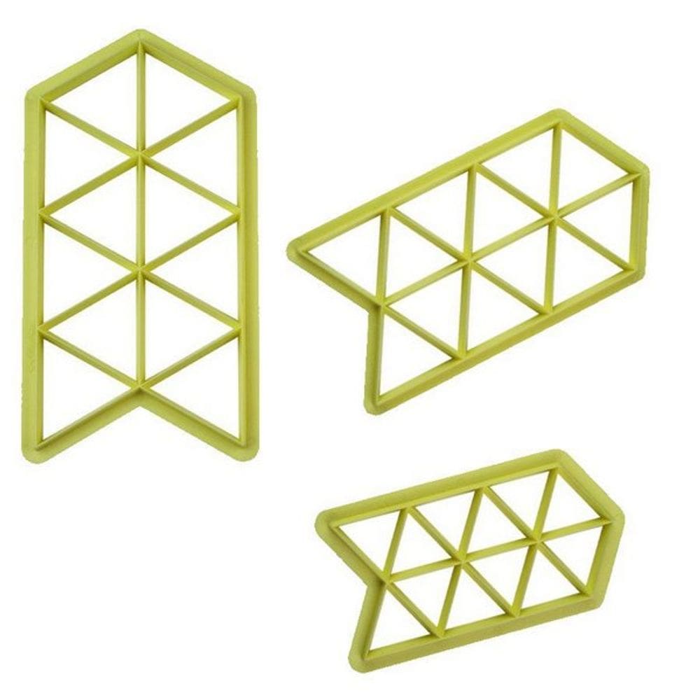 Cortador Geométrico Triangulo 3 Peças Blue Star