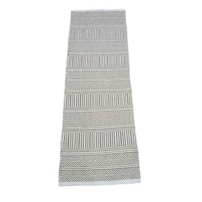 Passadeira Kilim Anand 100% Algodão Bege 60X1.80M