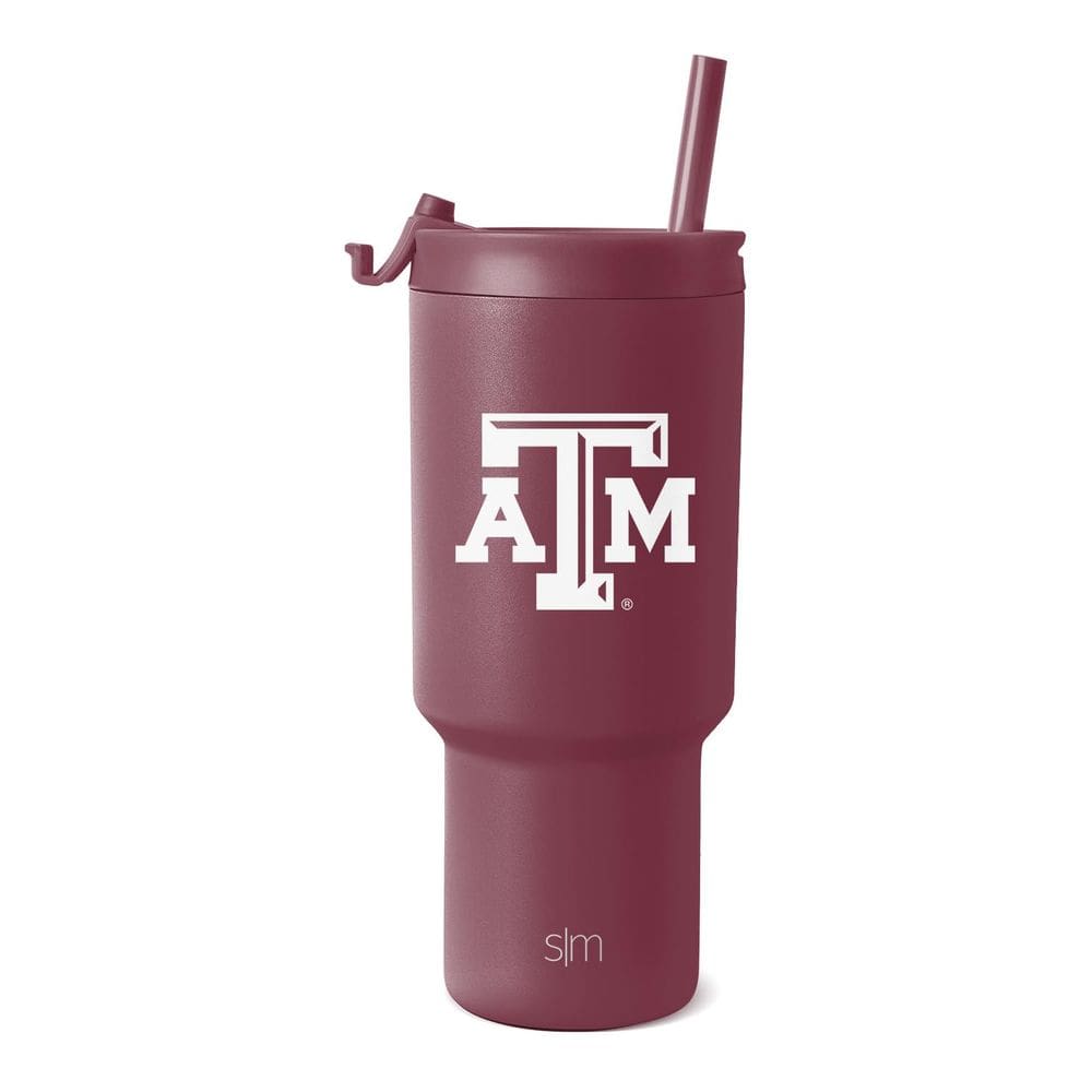 Copo simples moderno Texas A&M Aggies 900 ml isolado