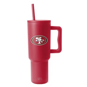 Copo Simple Modern NFL de 1,2 L com alça e canudo San Francisco 49ers