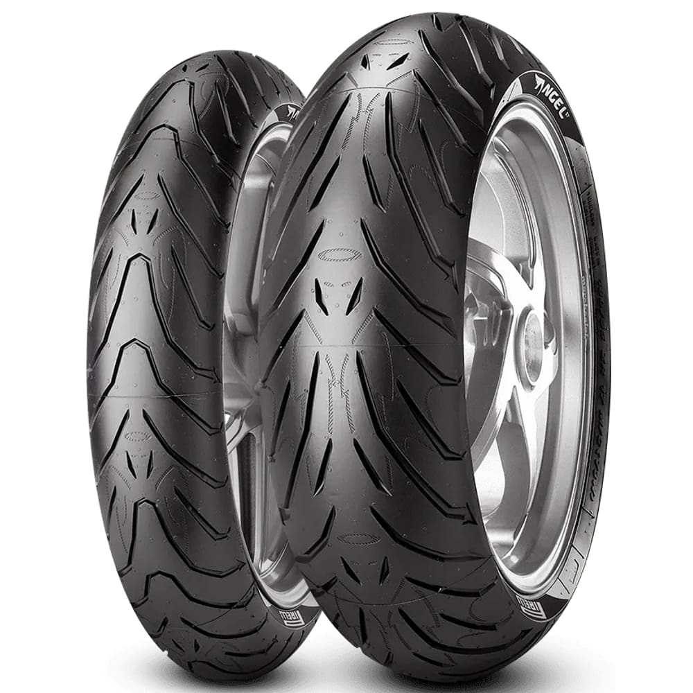Par de Pneu Mt07 Mt09 Z900 Z800 120/70 180/55 Pirelli Angel ST