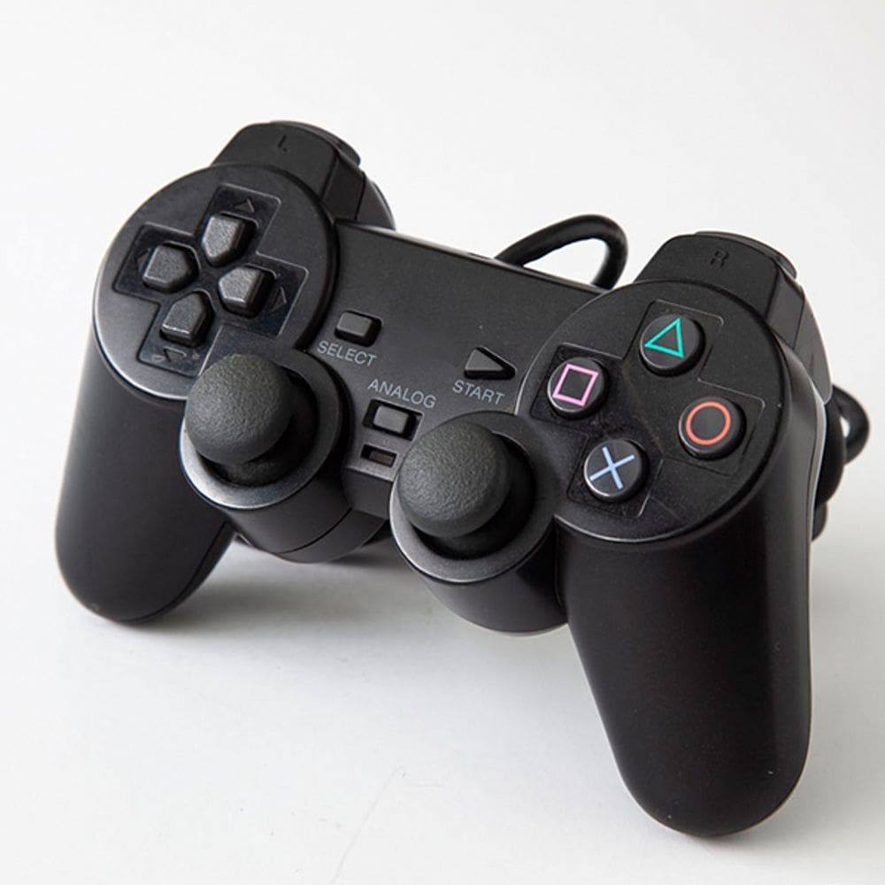 Controle de Vídeo Game P2 e P1 Dualshock Joystick Com Fio Manete