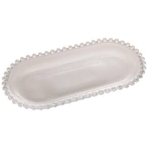 Travessa Cristal Oval Pearl 24X12X2Cm