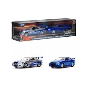 Set com 2 Miniaturas Velozes Furiosos Nissan Skyline - Jada
