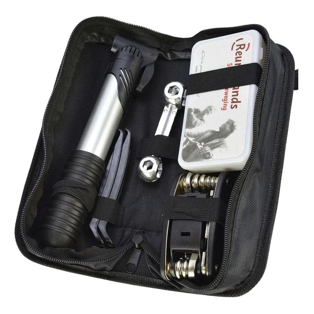 Kit Ferramentas Para Bike Com Bolsa Chaves Para Remendo