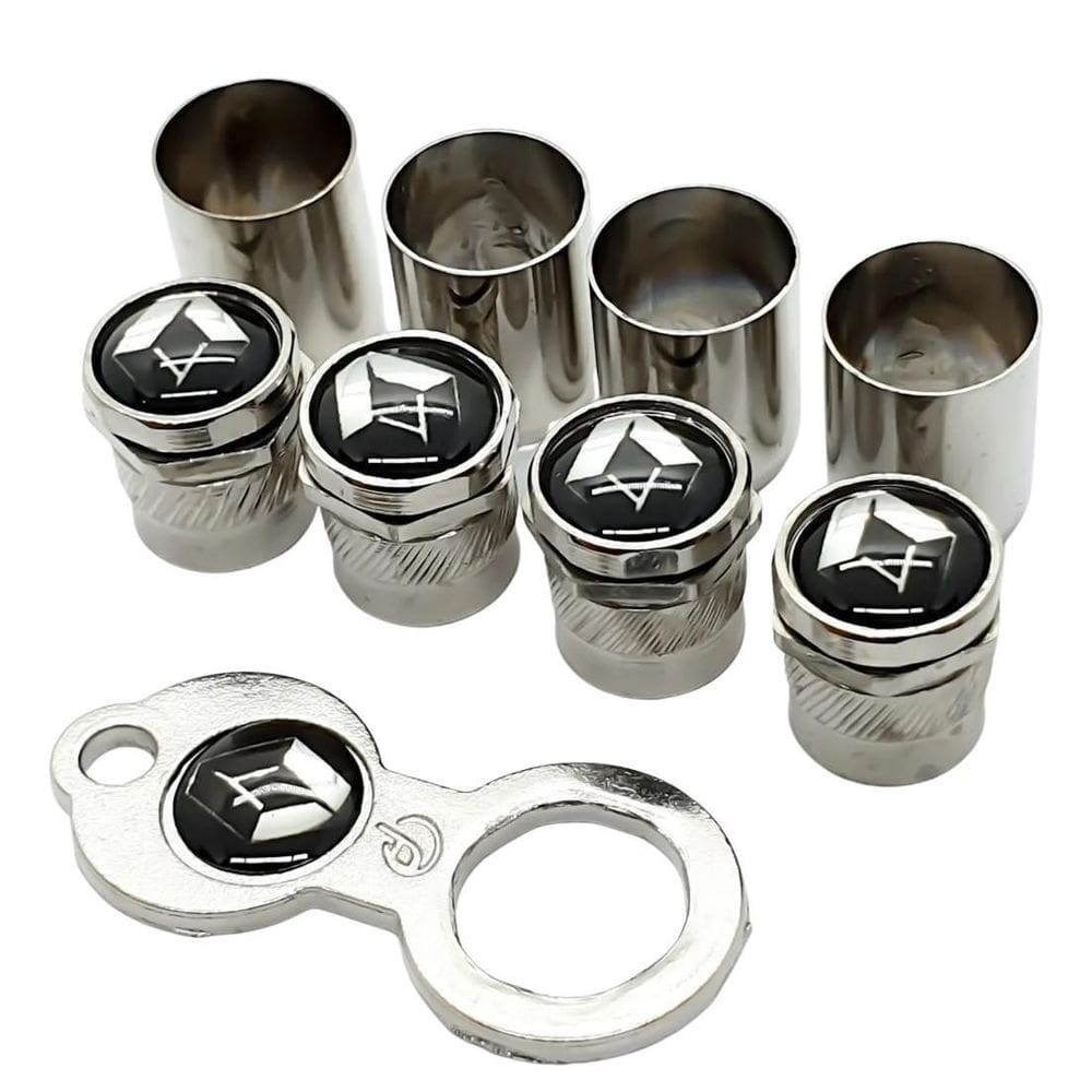 Kit 4 Bicos Antifurto Cromados Renault