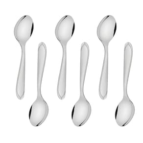 Jogo de Talheres 6 Peças Colher de Sobremesa Laguna  Inox Tramontina