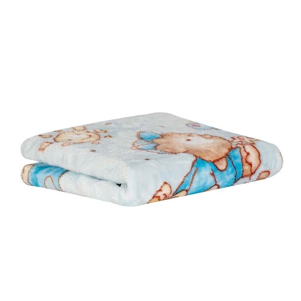 Cobertor Raschel Para Berço 500g/m² 80x110cm Ursinho Sultan