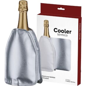 Cooler Térmico Prata 750ml - Ideal para Transportar Bebidas