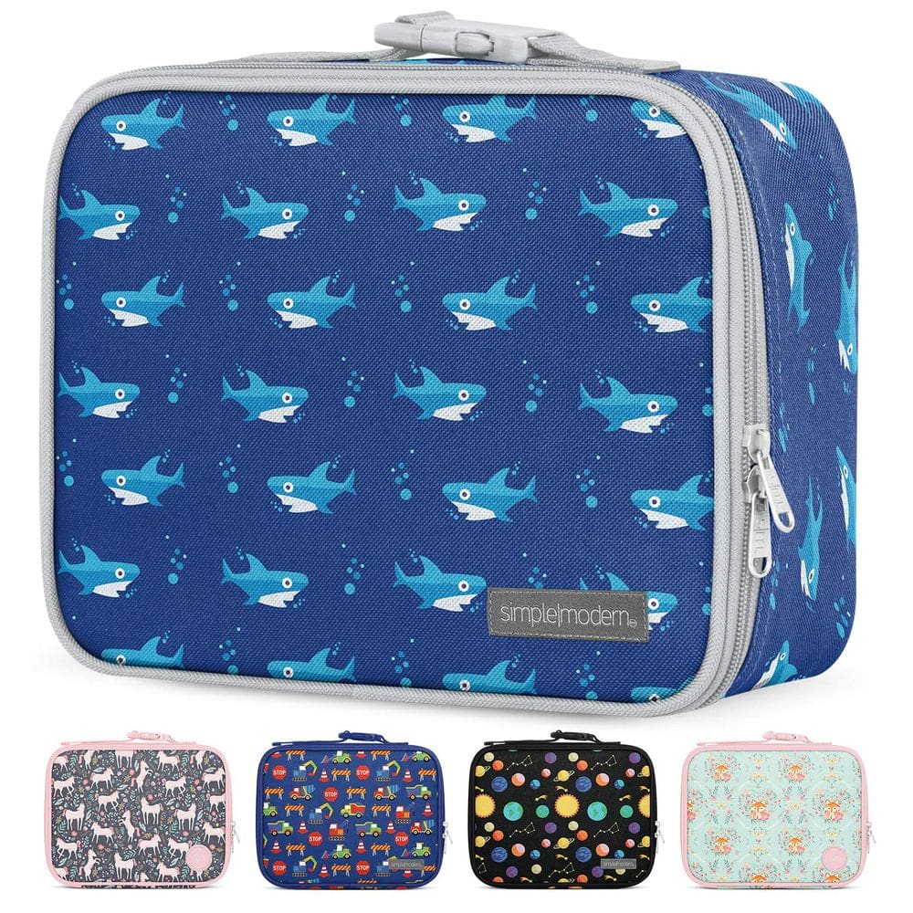 Lancheira Simple Modern Hadley Collection Shark Bite 4L Kids