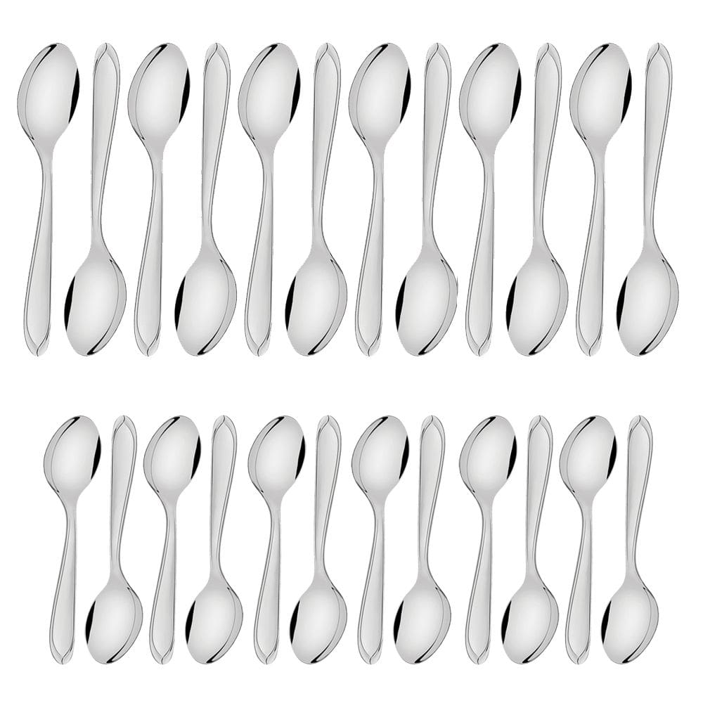 Jogo de Talheres Colher Sobremesa Sopa Laguna 24 Peças Inox Tramontina