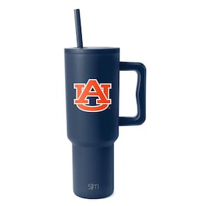 Copo Simple Modern Auburn Tigers de 1,2 L com alça e canudo