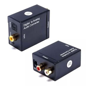 Conversor Óptico para RCA - 2 Canais - Compatível com TVs