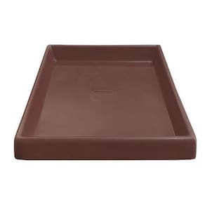 Prato Base Grande Quadrado Vaso Planta Em Polietileno 50 Cm