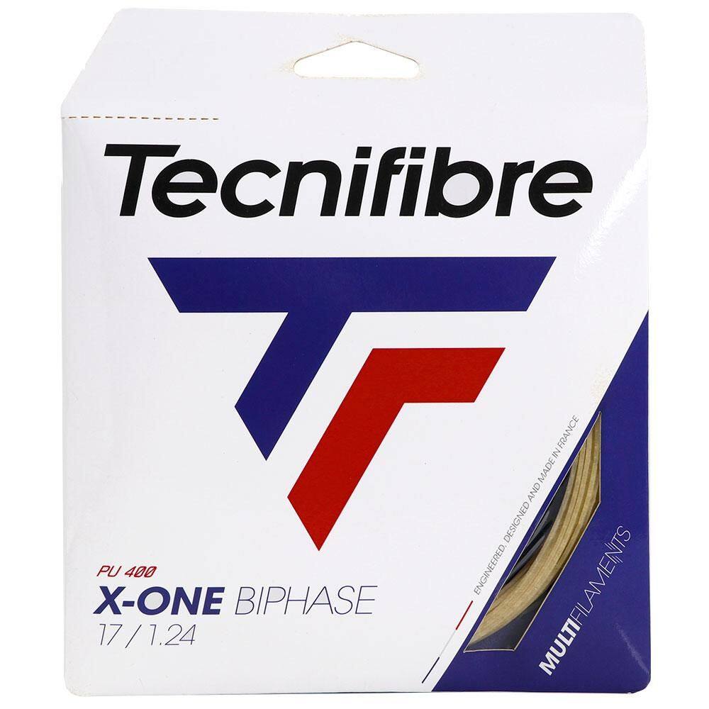 Corda Tecnifibre X-One Biphase 17 1.24mm Natural - Set Individual