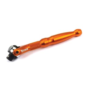 Ratchet Titan Tools 11322 Unidade de 1/4" x 4" de 90 dentes laranja
