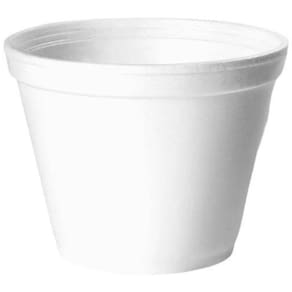 Pote Térmico Descartável Sopas Caldos Isopor 360Ml-Kit 50Un