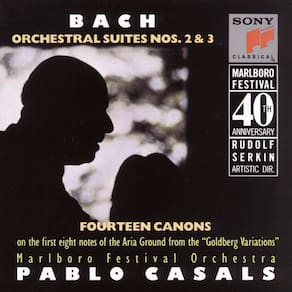 CD de música Bach 14 Canons & Orchestral Suites 2 e 3 Sony