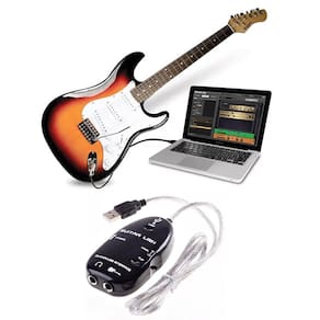 Placa De Som Guitar Link - Interface Áudio Guitarra - Preto
