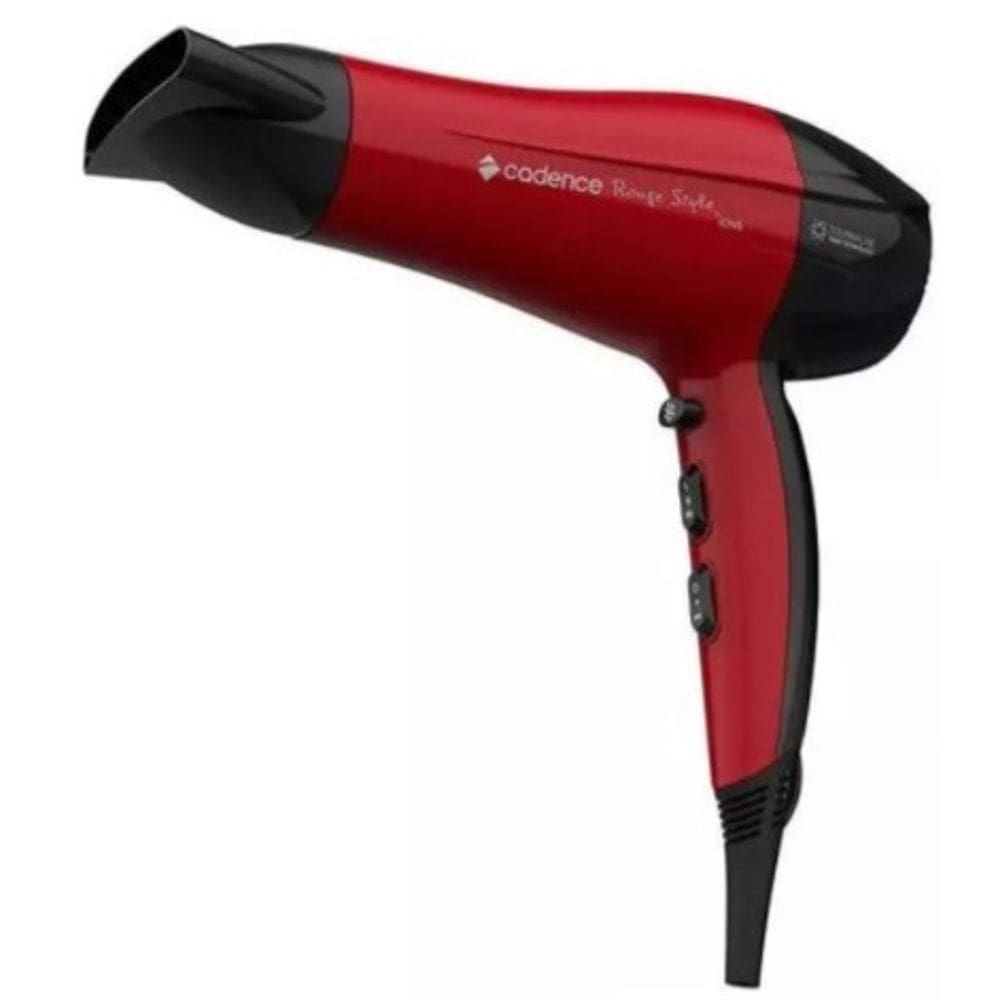 Secador de Cabelos Cadence 1200W 3 Temperaturas 2 Velocidades Vermelho 220V