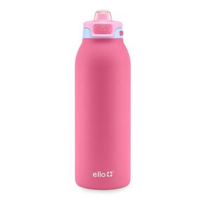 Garrafa de água Ello Pop & Fill 1,2 L em aço inoxidável Cherry Breeze