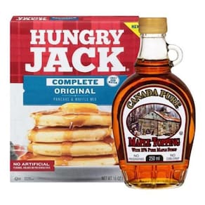 Kit Mistura Panqueca Pancake Hungry Jack + Maple Syrup 15%