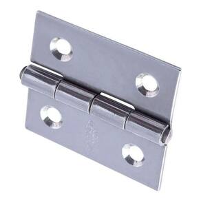 Dobradiça Inox 4 Furos 35X 40 X 0,8Mm Barco Lancha