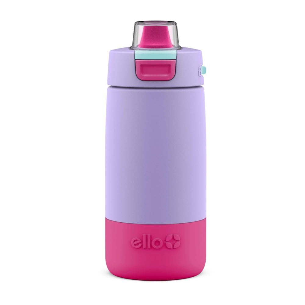 Garrafa de água Ello Kids Colby 350ml de aço inoxidável lilás